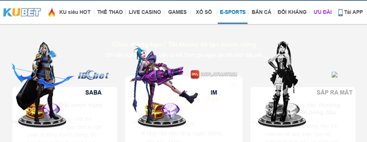 Kubet - Link Trang Chủ Casino Kubet Chính Thức 2025 22 Bạn có thể đến với sảnh E-Sports của KUBET