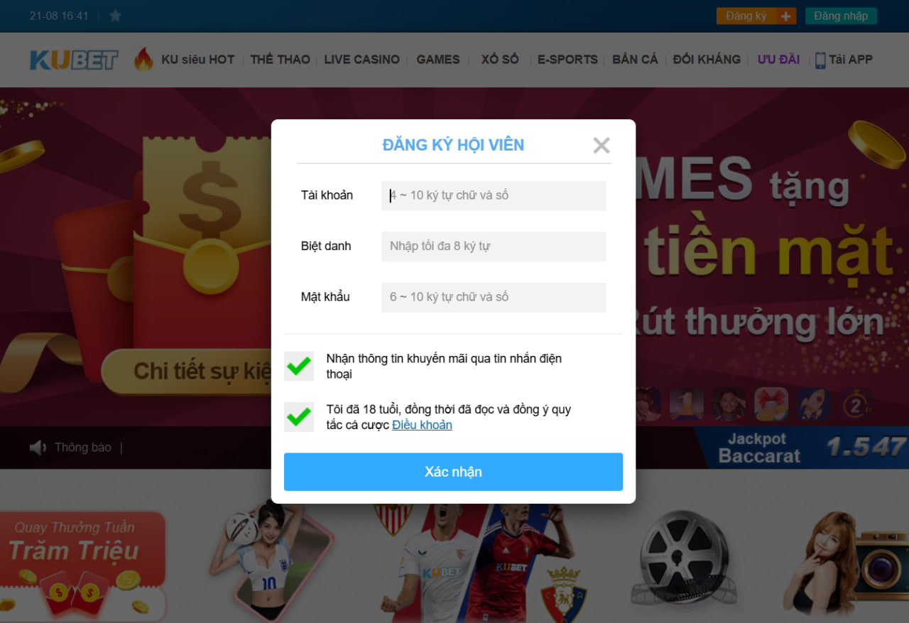 Kubet - Link Trang Chủ Casino Kubet Chính Thức 2025 24 Đăng ký KUBET - Bước vào sảnh KU và hòa mình cùng nền tảng giải trí cá cược ấn tượng