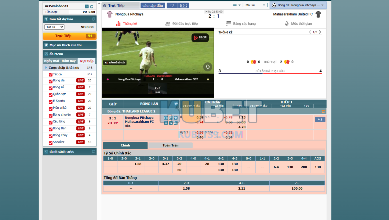 Tổng hợp môn thể thao hot nhất CMD Kubet